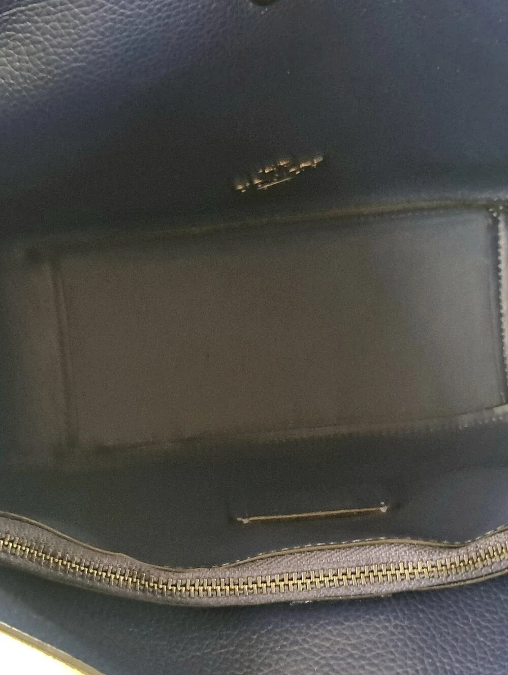 Coach CW004 Hadley Convertible Crossbody Bag Navy Blue Suede Leather